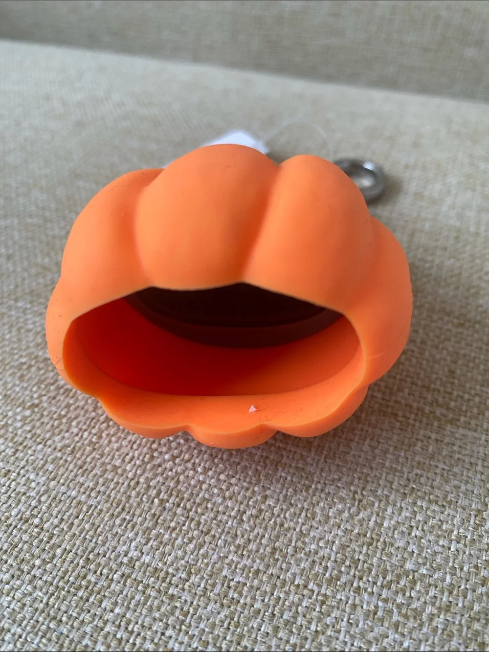 Halloween Pumpkin Dog hand sanitizer holder - Orange new